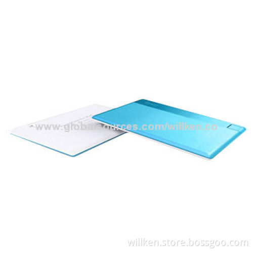 Power Banks, Thin as Business Card 4.8mm, for iPhone and iPad Mini, 1,000mAh Capacity